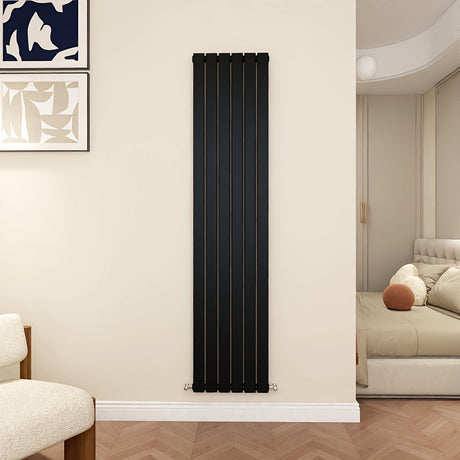 Modern Splash Flat Panel Black radiator-FP18-6-1K
