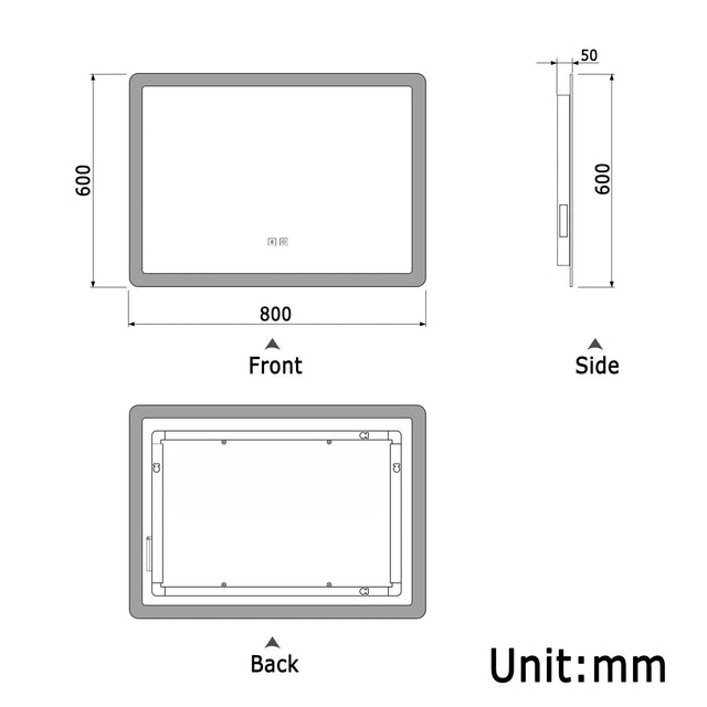 Modern Splash Led Mirror- BM-HD1503BSTX 

