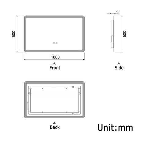 Modern Splash Led Mirror- BM-HD1505BS
