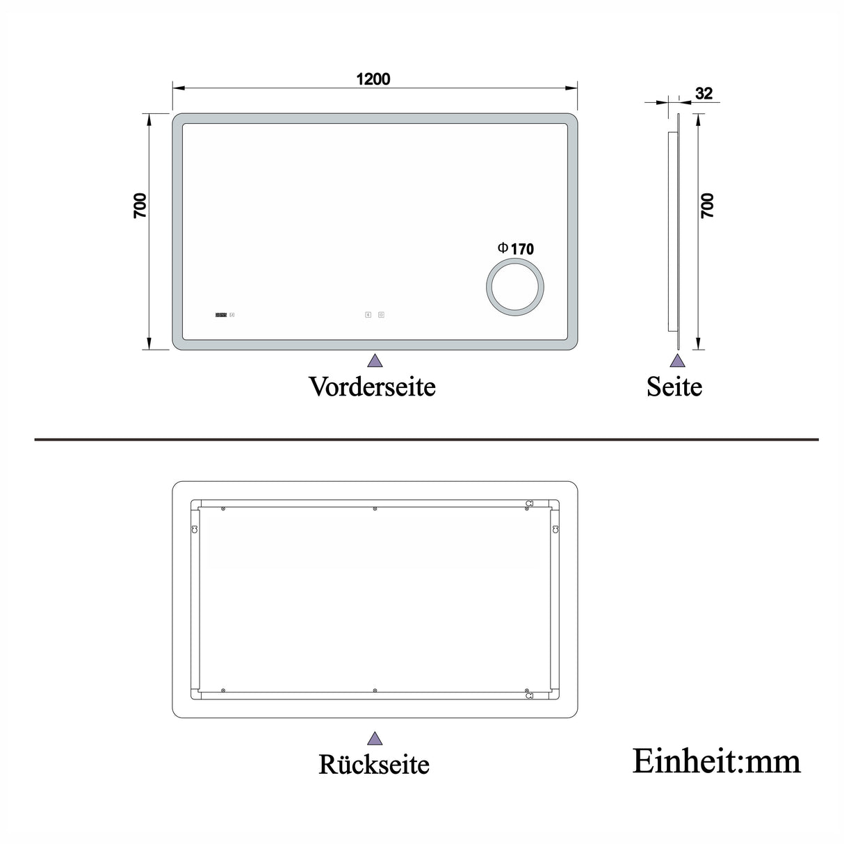 Modern Splash Led Mirror- BM-HD1506BSTM 
