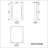 Modern Splash Led Mirror- BM-HDHY01