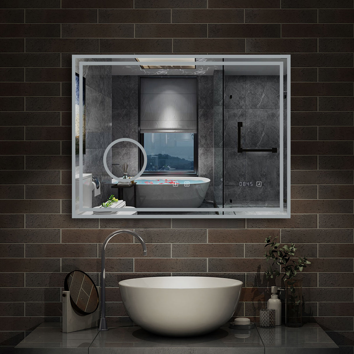 Modern Splash Led Mirror- BM-HDS1302