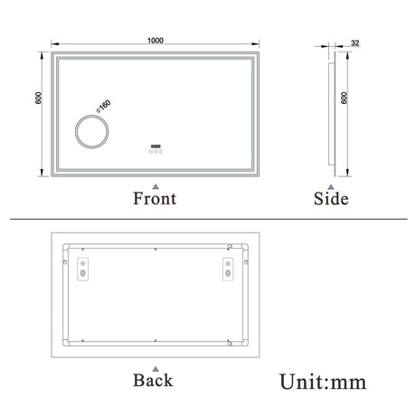 Modern Splash Led Mirror- BM-HD1405BSTM 
