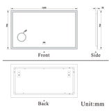 Modern Splash Led Mirror- BM-HD1406BSTM 
