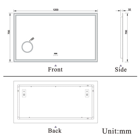 Modern Splash Led Mirror-BM-HD1406BS