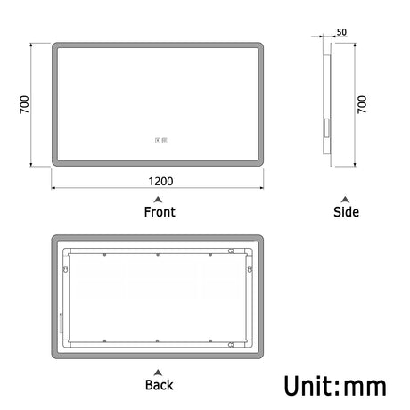Modern Splash Led Mirror- BM-HD1506BS