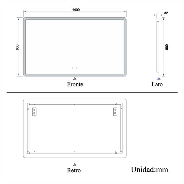 Modern Splash Led Mirror- BM-HD1507BS 
