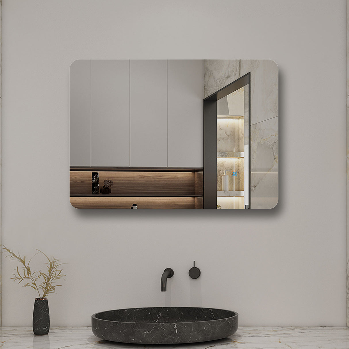 Modern Splash Led Mirror- BM-HD2501BSTX