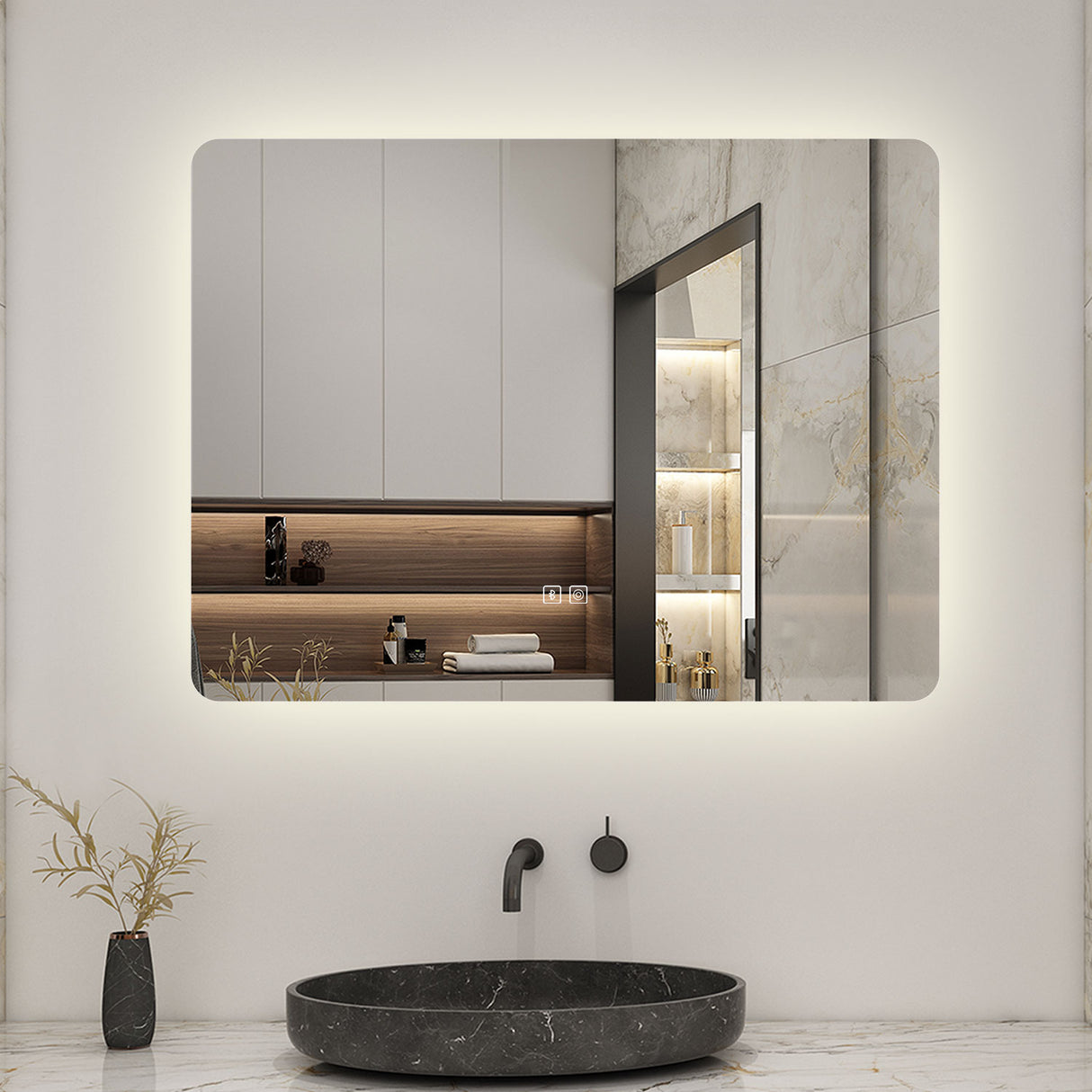Modern Splash Led Mirror- BM-HD2502BSTX 
