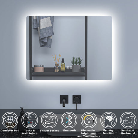 Modern Splash Led Mirror- BM-HD2502BSTX