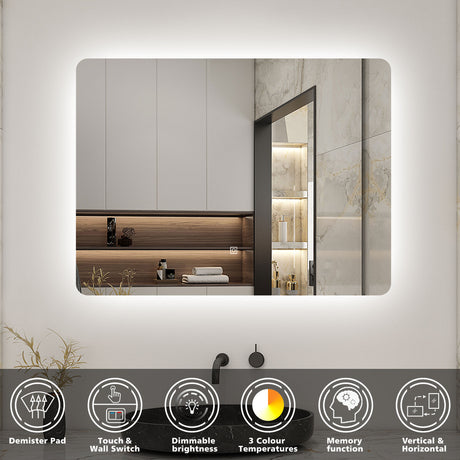 Modern Splash Led Mirror- BM-HD2502