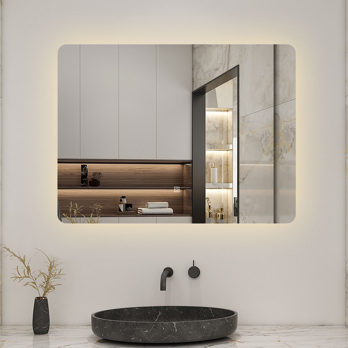 Modern Splash Led Mirror- BM-HD2502