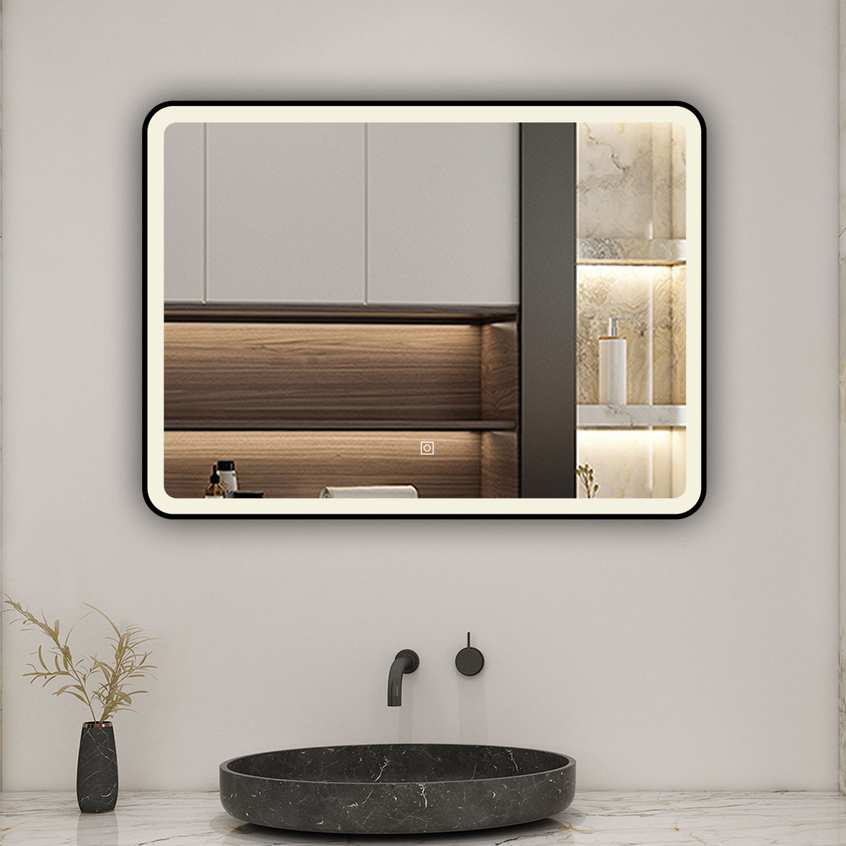 Modern Splash Led Mirror- BM-HDFK1503H