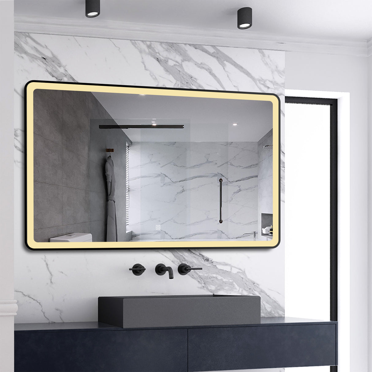 Modern Splash Led Mirror- BM-HDFK1506H