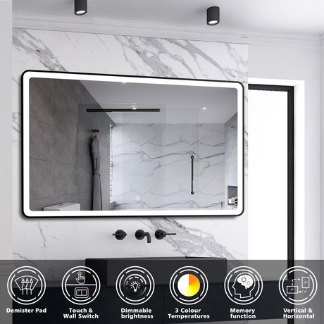 Modern Splash Led Mirror- BM-HDFK1506H