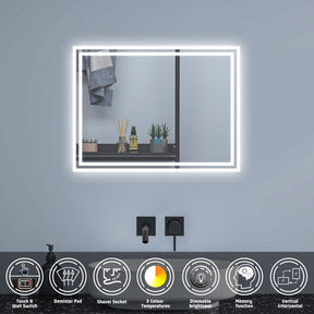 Modern Splash Led Mirror- BM-HDS1401