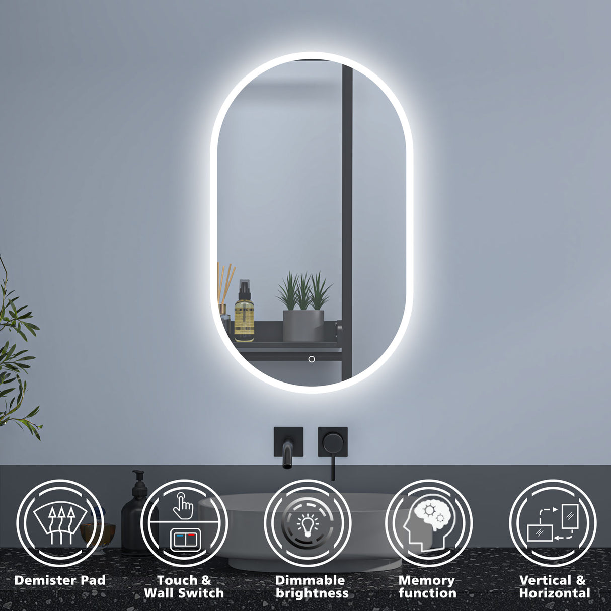 Modern Splash Led Mirror- BM-PD12 
