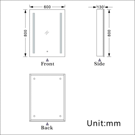 Modern Splash Led Mirror- BMG-HDHY01 
