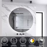 Modern Splash Led Round Mirror- BM-HD1907 