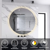 Modern Splash Led Round Mirror- BM-HD1907 