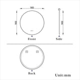 Modern Splash Led Round Mirror- BM-HD1907 