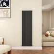 Modern Splash Oval Column Anthracite radiator-NZ16-8-2N
