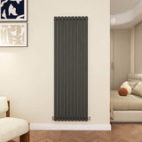 Modern Splash Oval Column Anthracite radiator-NZ18-10-1N
