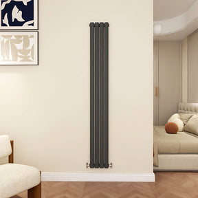 Modern Splash Oval Column Anthracite radiator-NZ18-4-1N
