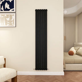 Modern Splash Oval Column Black radiator-NZ18-6-2K
