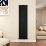 Modern Splash Oval Column Black radiator-NZ18-8-2K
