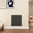 Modern Splash Oval Column Anthracite radiator-NZ6-10-1N
