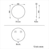 Modern Splash Round Mirror- BM-707 
