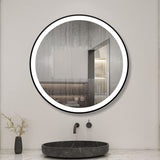 Modern Splash 900*900mm adjustable brightness Led Mirror with Anti-fogging