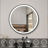 Modern Splash Led Round Mirror- BM-HDYK1704H 
