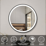 Modern Splash Led Round Mirror- BM-HDYK1704H 
