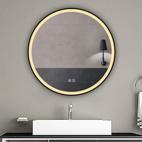 Modern Splash Led Round Mirror- BM-HDYK1705H 
