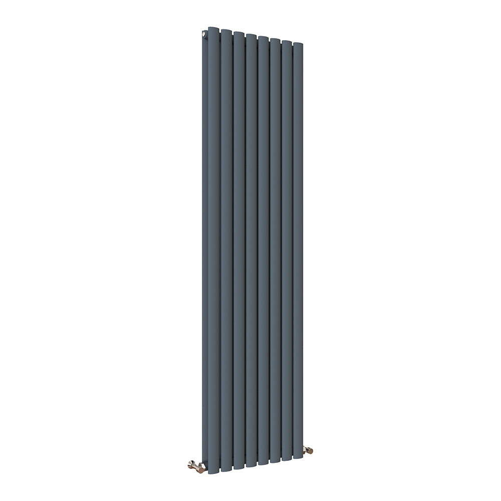 Anthrecite Radiator Column MDS Oval Column Anthracite Radiator Vertical 1800x472mm 2 Columns ...