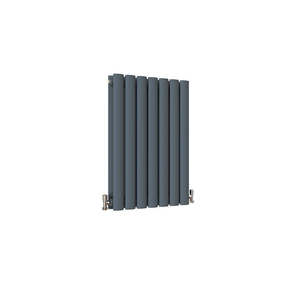 Anthrecite Radiator Column MDS Oval Column Anthracite Radiator Horizontal 600x413mm 2 Columns ...