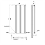 Modern Splash Oval Column Radiator Size NZ16-10-1
