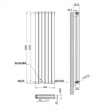 Modern Splash Oval Column Radiator Size NZ16-6-2
