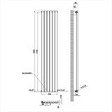 Modern Splash Oval Column Radiator Size NZ18-6-1
