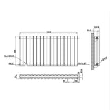 Modern Splash Oval Column Radiator Size NZ6-17-2