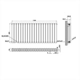 Modern Splash Oval Column Radiator Size NZ6-20-2
