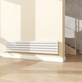 Modern Splash White Horizontal Flat Panel Radiator 340x1800mm Double