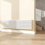 Modern Splash Horizontal White Flat Panel Radiator 476x1800mm Double