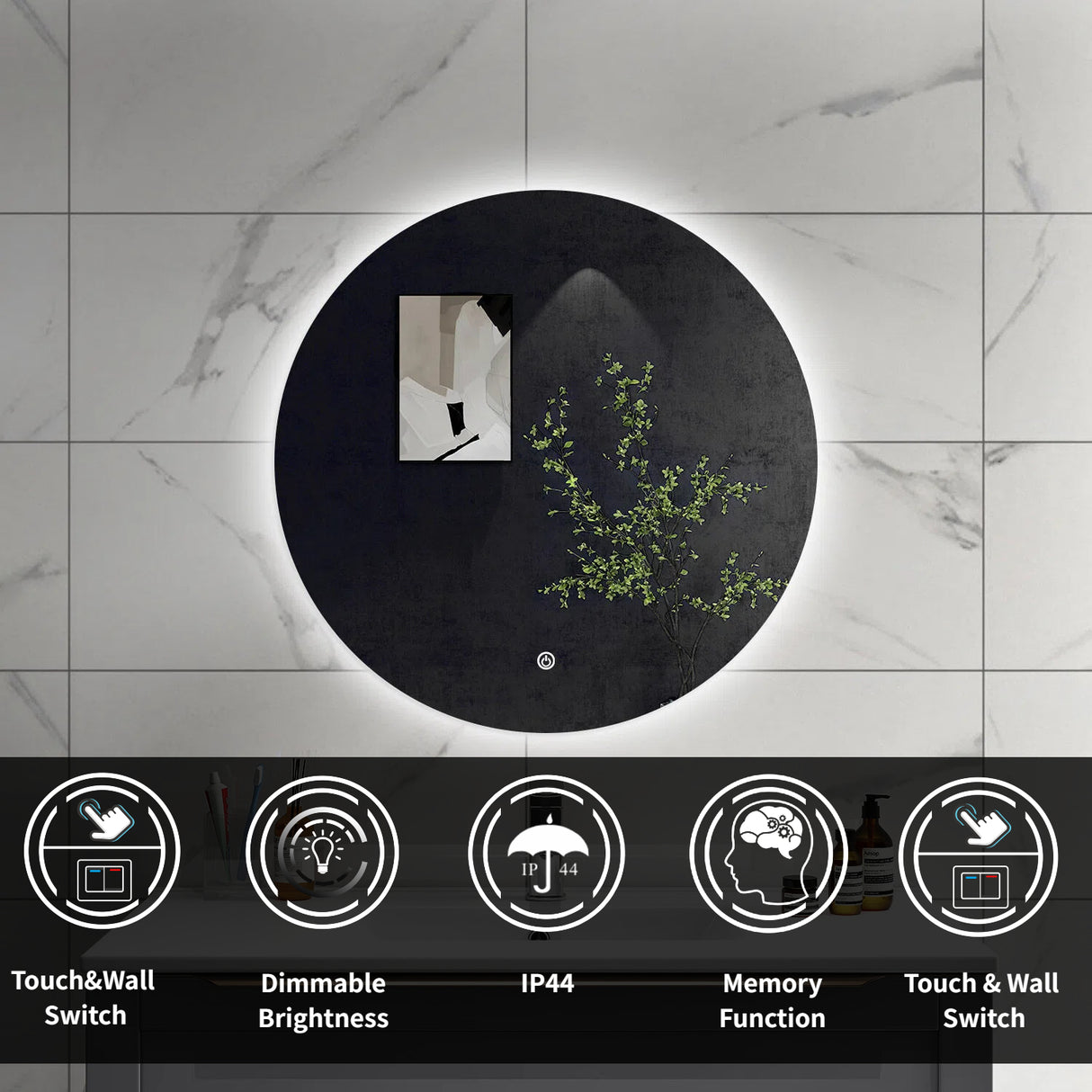 Modern Splash Led Mirror-BMZ-1905C