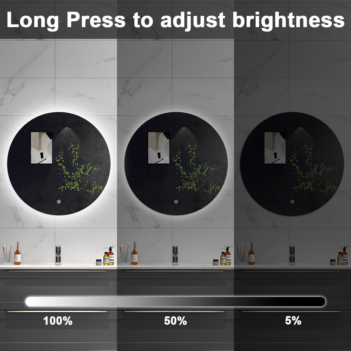 Modern Splash Led Mirror-BMZ-1901C