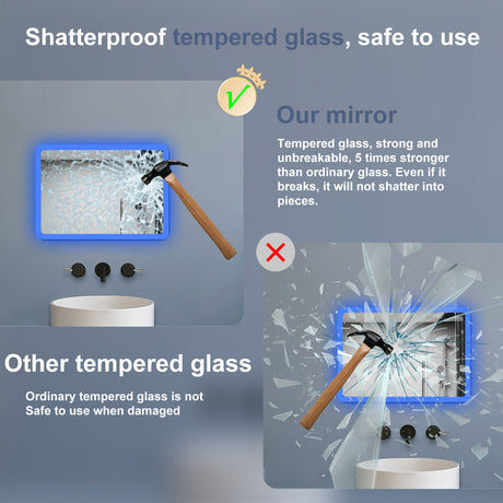 Modern Splash Led Mirror-BM-BL1502BSTX