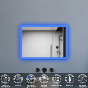 Modern Splash Led Mirror-BM-BL1502BSTX