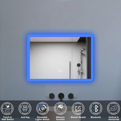 Modern Splash Led Mirror-BM-BL1502BSTX